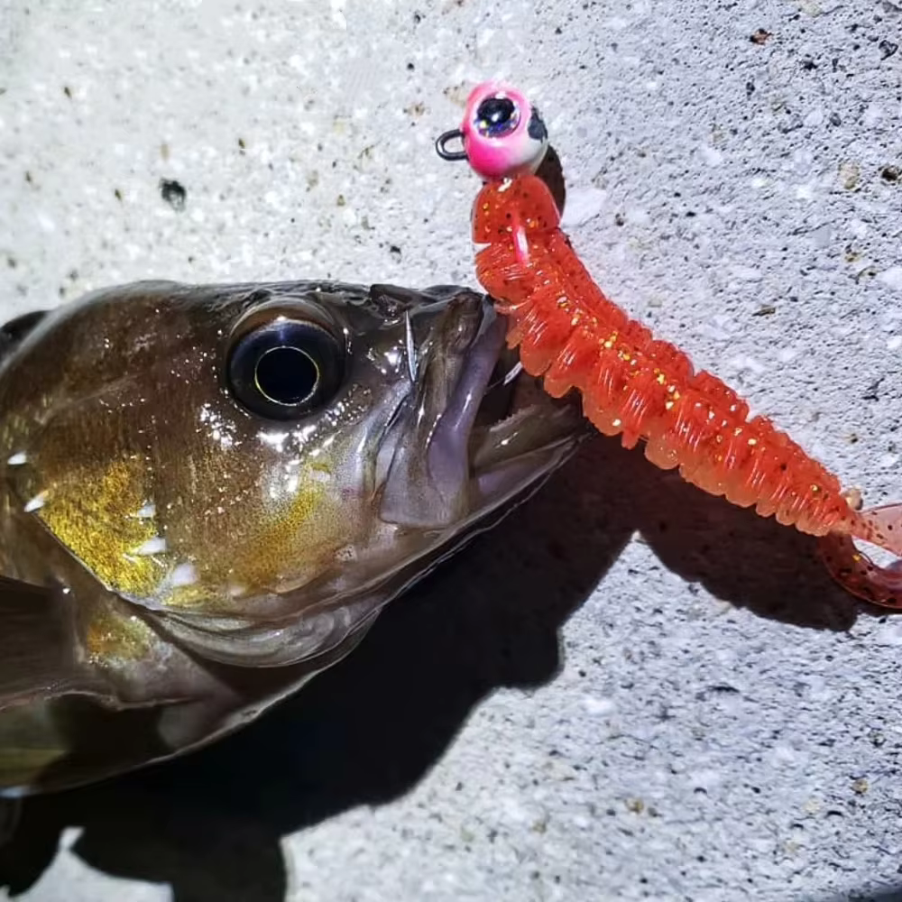 Señuelos de pesca blandos en diversos colores
