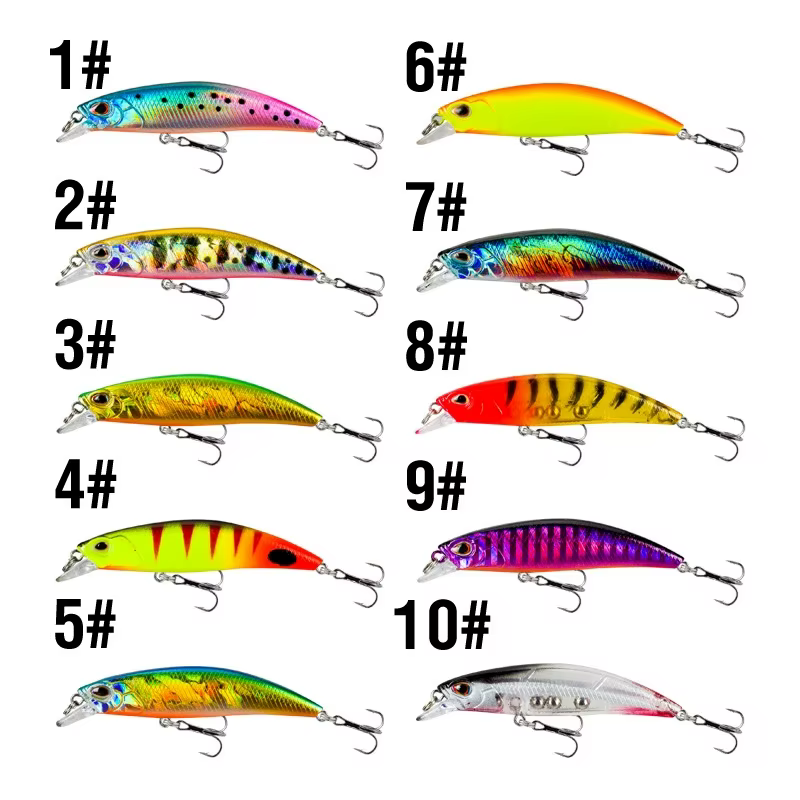 Señuelo Minnow hundimiento Crankbait duro 6,8 cm japonés para perca y lucio - imagen 4