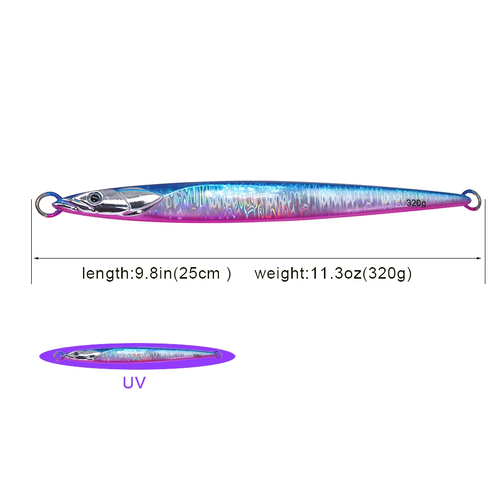 Plantilla de pesca de mar con doble gancho