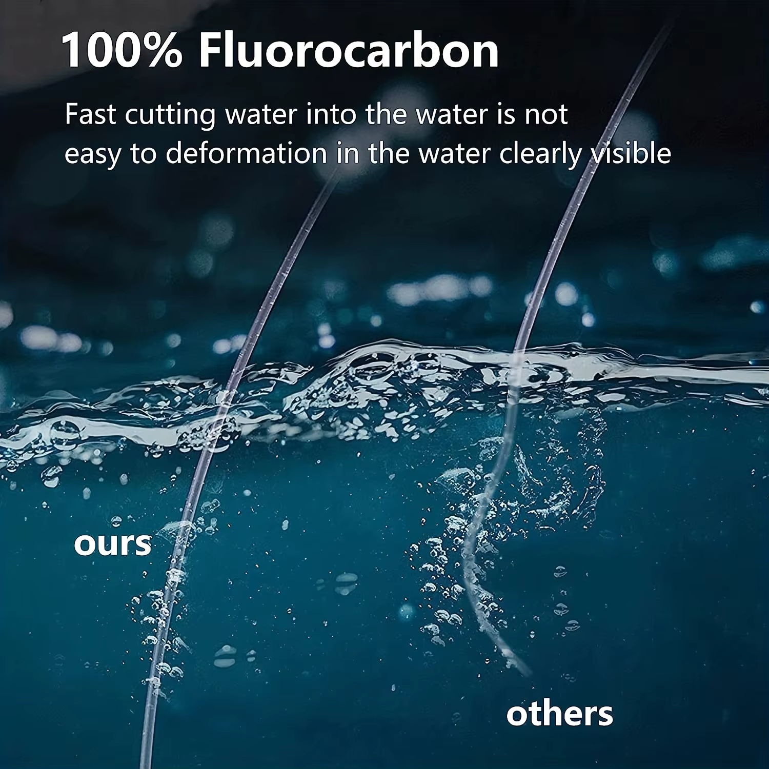 Línea de fluorocarbono 100% YOTO – Con giratorio rodante para pesca deportiva - imagen 5