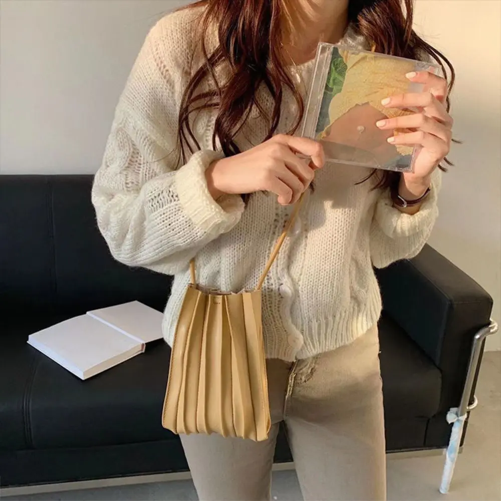 Bolso bandolera para móvil plegable de PU suave, resistente - imagen 2