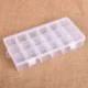 Caja de señuelos PP transparente con divisores ajustables para pesca - imagen 4