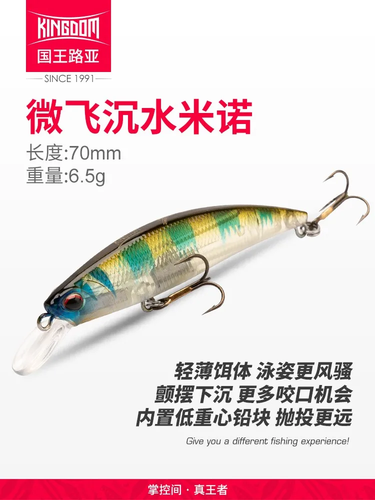 Kingdom Lure Bait 3525 Microfly Series Mino cebo perca