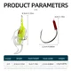 Anzuelo Jig Head ShareShark pulpo vinilo luminoso para pesca - imagen 3