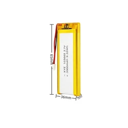 Batería LiPo recargable para cámara, GPS y auriculares