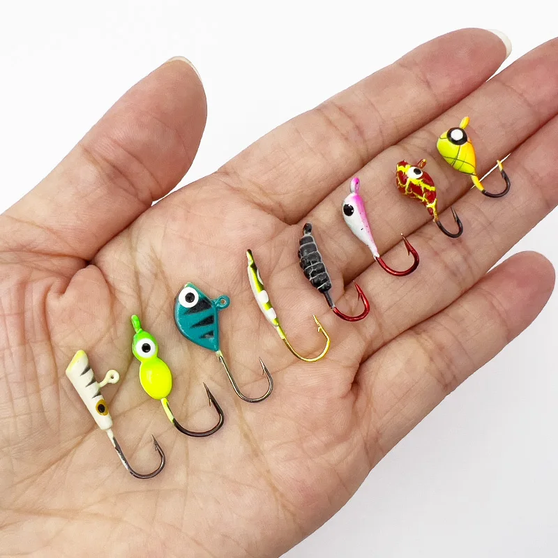Anzuelos Jig Head luminosos ShareShark mini para pesca de hielo - imagen 3