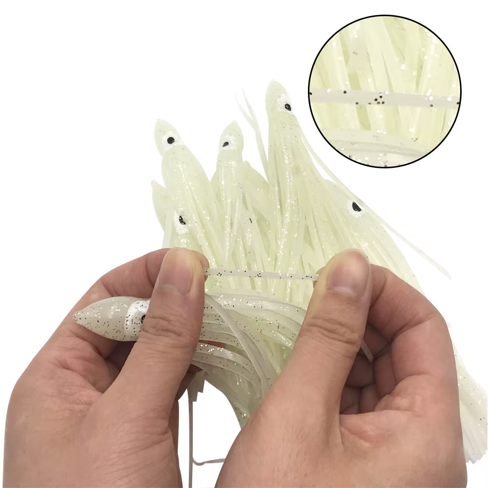 Señuelos Blandos Luminosos Calamar 12 cm – Pesca en Mar y Arrastre - imagen 4