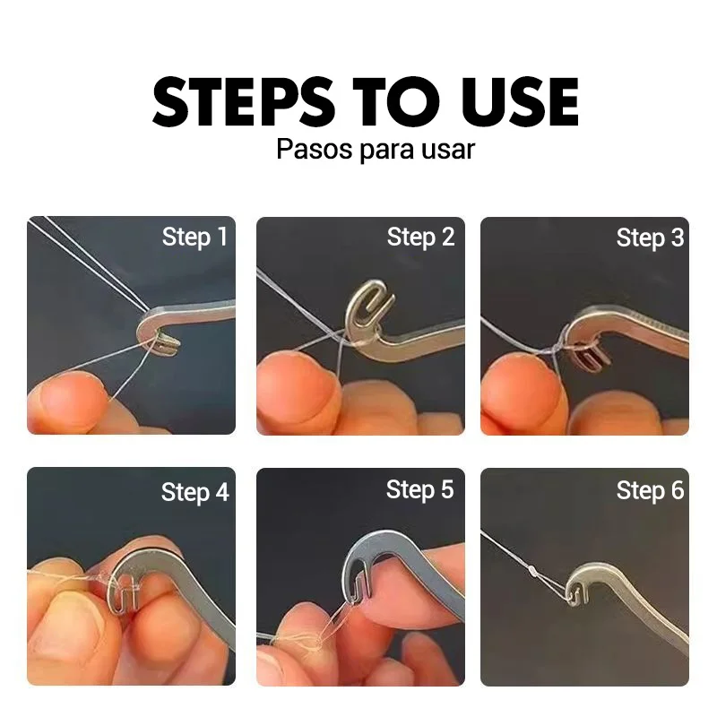Aplicación del anudador en diferentes escenarios de pesca