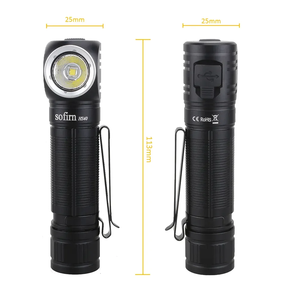 Faro frontal pesca Sofirn HS40 – LED 2000 lm USB-C recargable - imagen 3