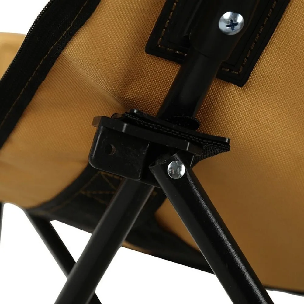 Silla de pesca plegable ajustable con reposapiés y respaldo - imagen 5