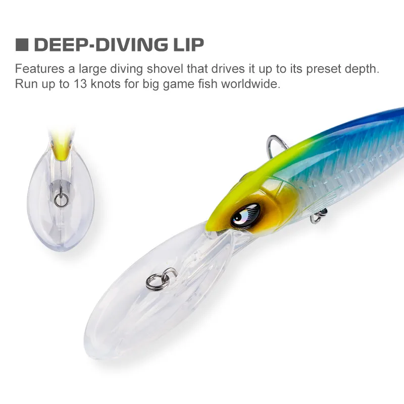 Señuelo Noeby Trolling Minnow – Flotante para pesca profunda - imagen 4