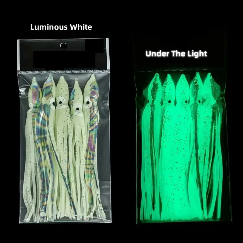 Vinilo Calamar Glow – Cebo realista luminoso para mar - imagen 2
