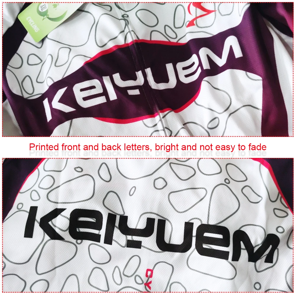 Conjunto de Jersey MTB de mujer manga larga Anti-UV con cremallera completa acolchado 3D - imagen 3
