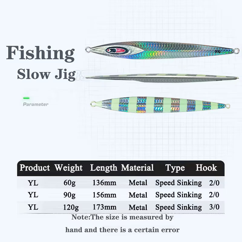 Jig Vertical Señuelo AS Fast Glow para Pesca en Mar - imagen 2
