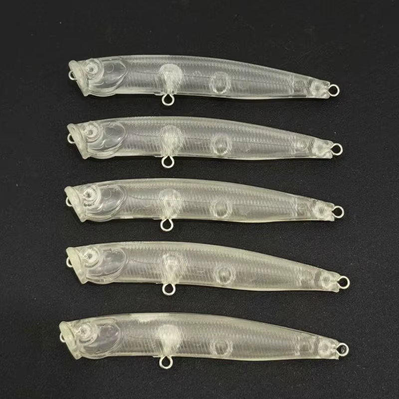 Popper sin pintar 70 mm para agua salada – Cebo superficie ABS - imagen 2