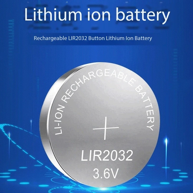 Baterías LIR2032 recargables formato botón