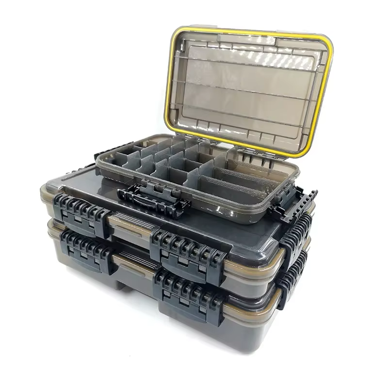 Caja de aparejos impermeable para pesca - gran capacidad