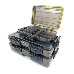 Caja de aparejos impermeable para pesca - gran capacidad