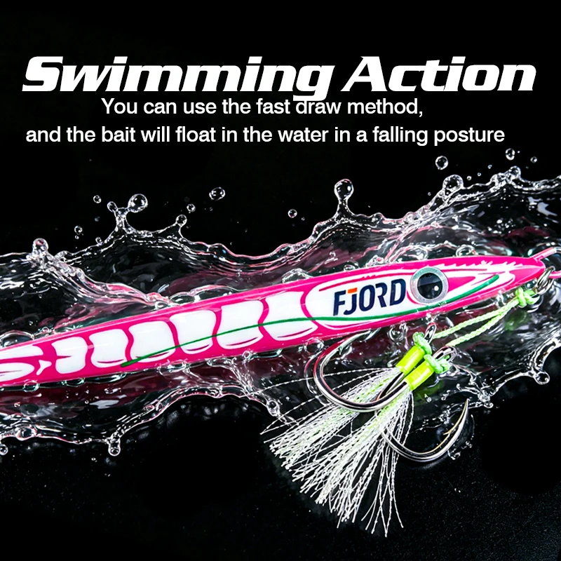 Señuelo metálico Fjord UV nocturno para pesca en el mar - imagen 4