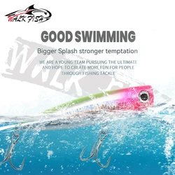 Popper flotante Walk Fish 110mm – Cebo duro para pesca en mar