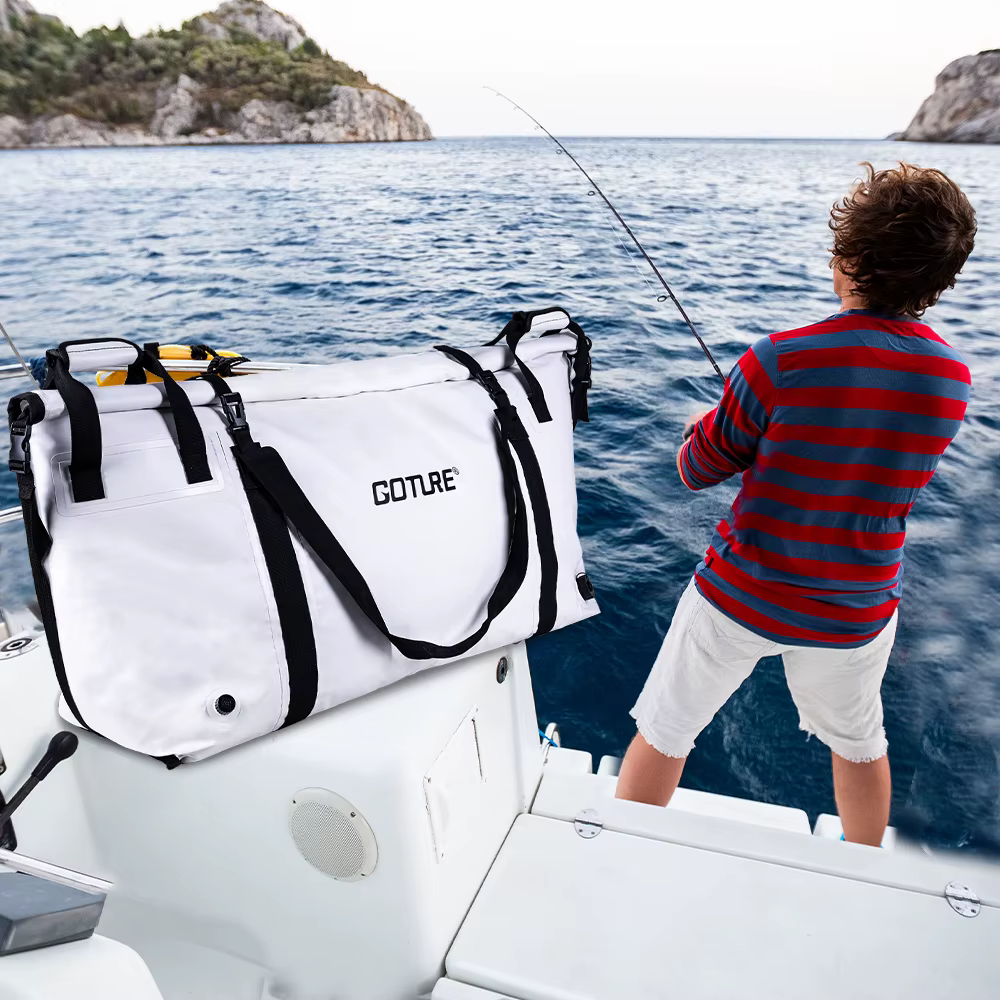 Goture Bolsa Enfriadora Pesca Aislada Portátil Antifugas con Drenaje - imagen 2