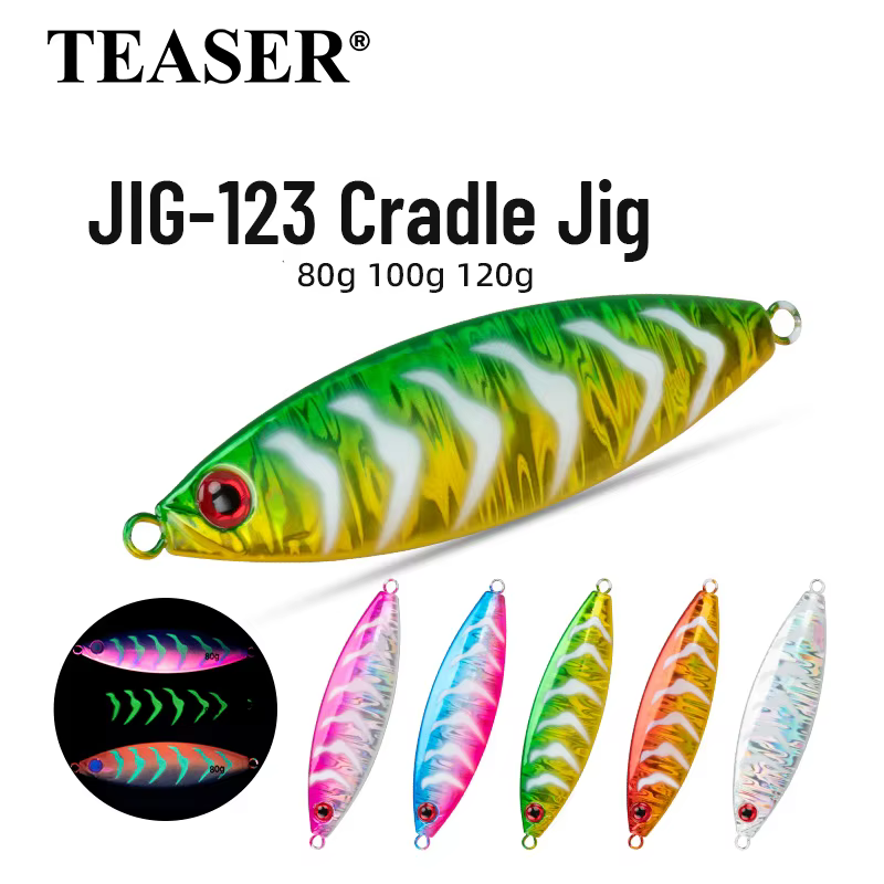 Cradle Jig Teaser J123 – Señuelo para jigging lento en mar