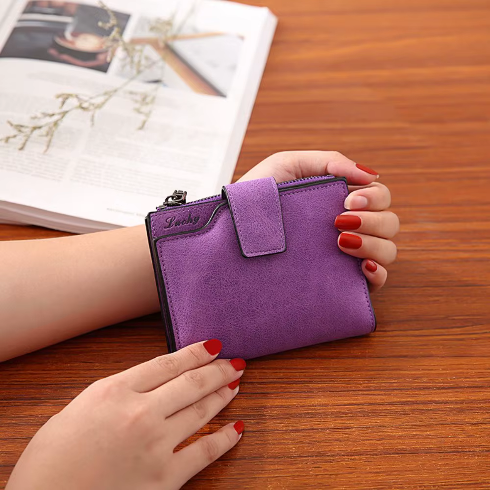 Monedero Plegable de Cuero PU para Mujer – Cartera Pequeña para Tarjetas - imagen 5