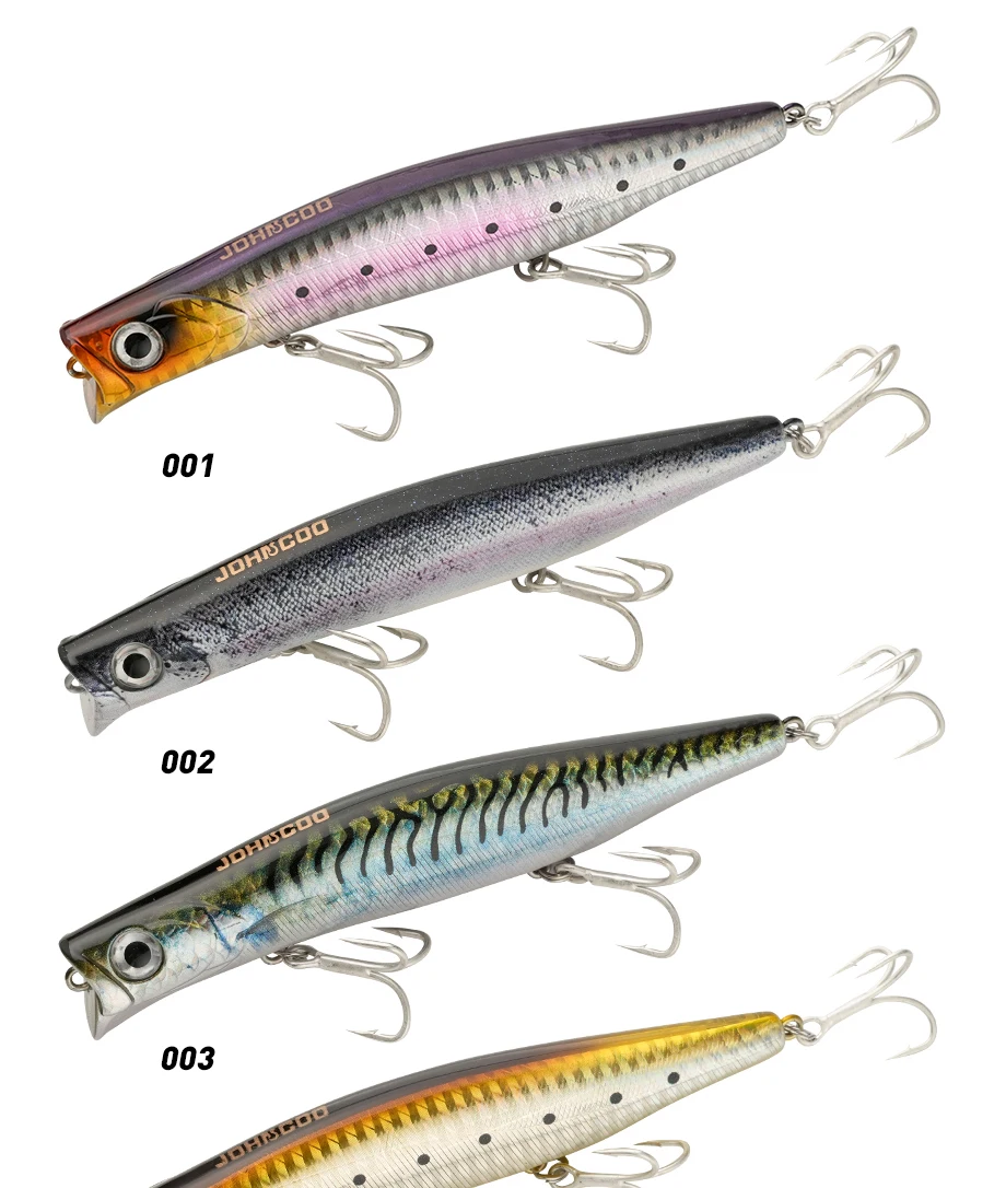 Variedad de colores disponibles del señuelo Johncoo