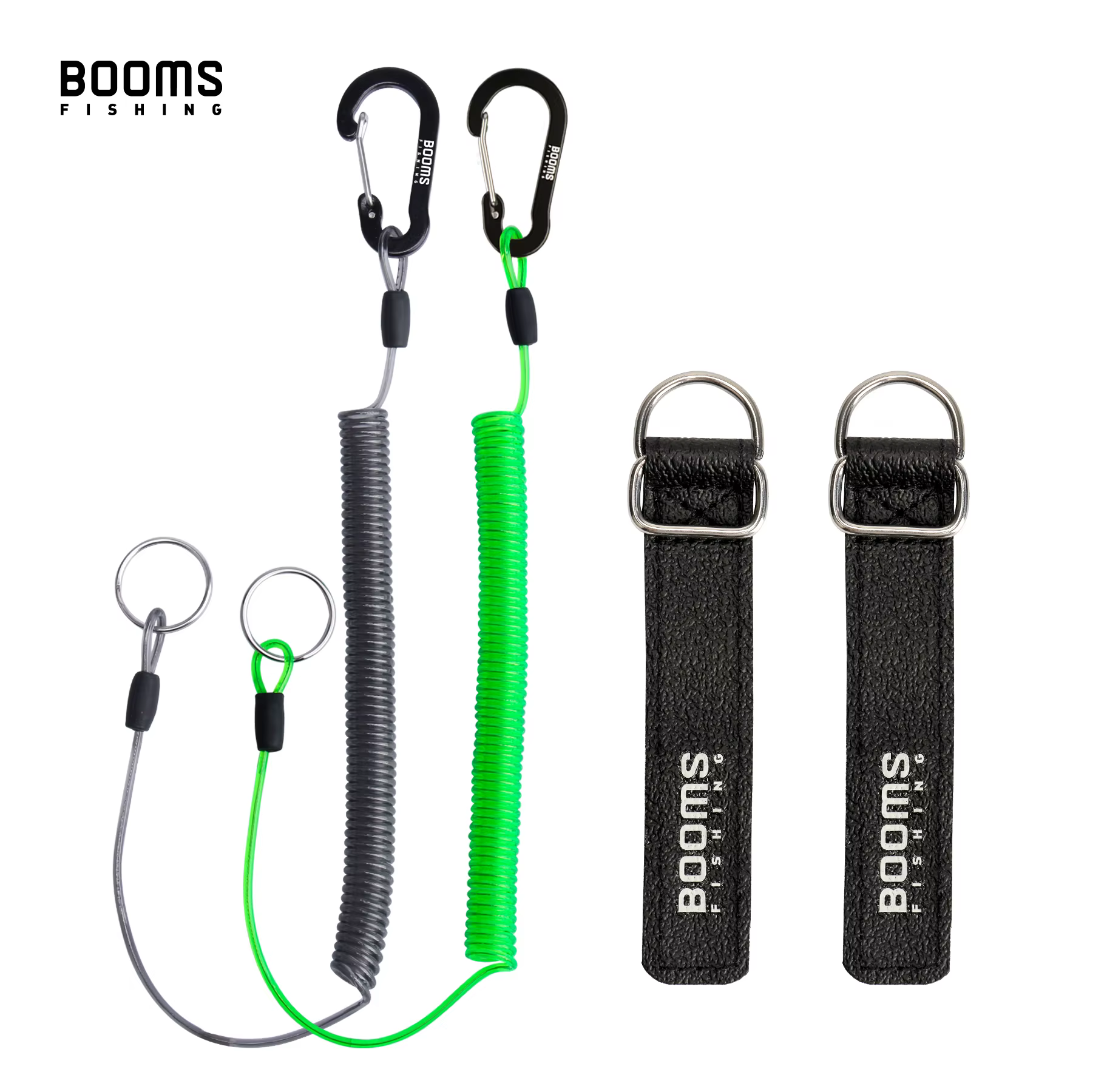 Booms Fishing T01 Cordón porta-cañas 2M con mosquetón