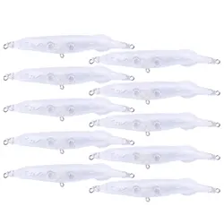 Señuelo minnow wobbler transparente en blanco, sin pintar, DIY