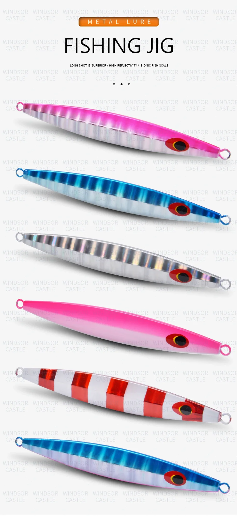Señuelo J42 Micro Metal Jig 40g 60g 80g 110g