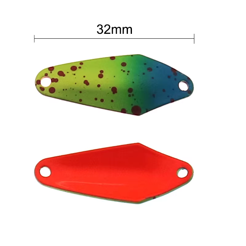 HISTOLURE Cuchara spoon metal 2,3g anzuelo simple doble cara trucha - imagen 5