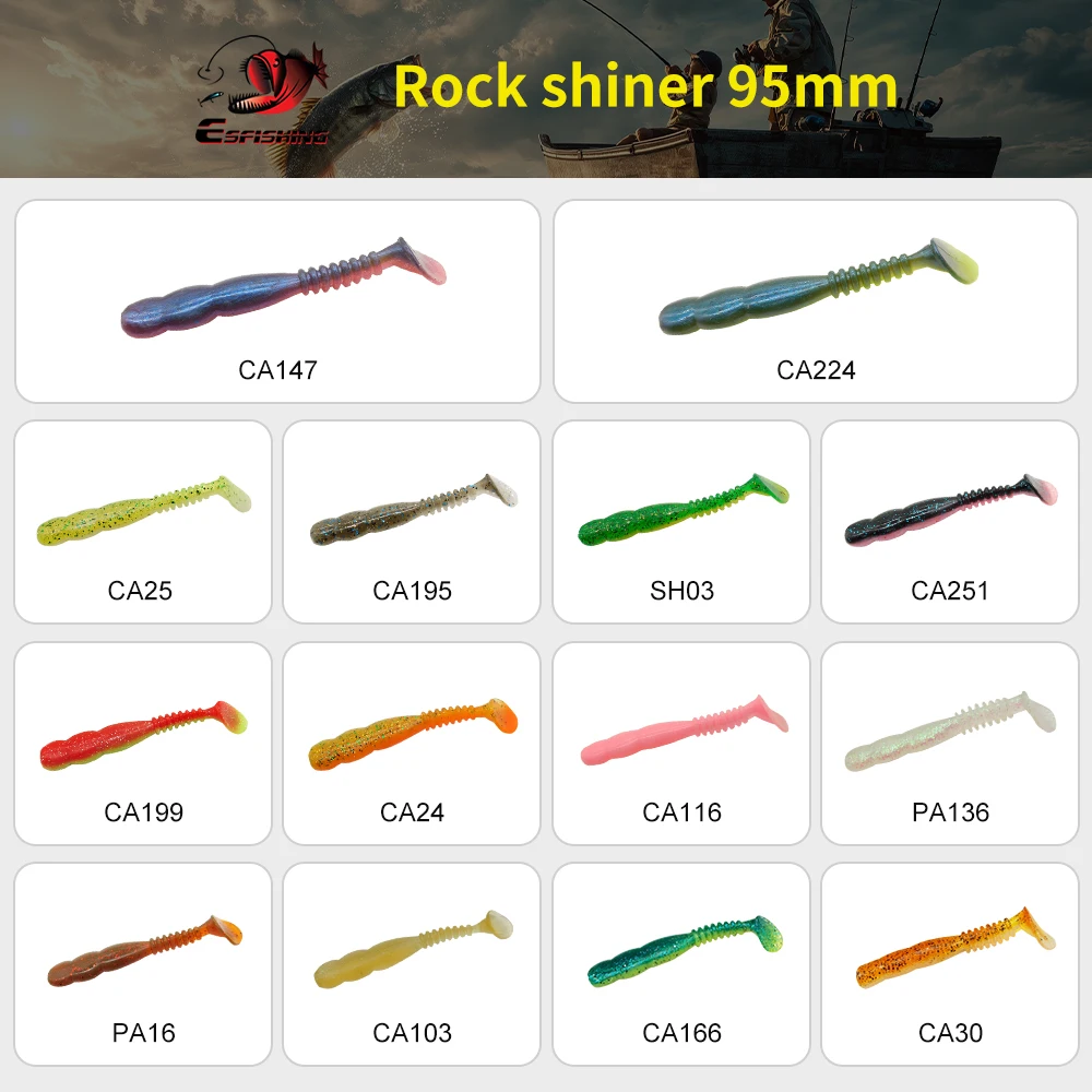 KESFISHING Swimbait para lucio y perca – señuelos blandos kit - imagen 2