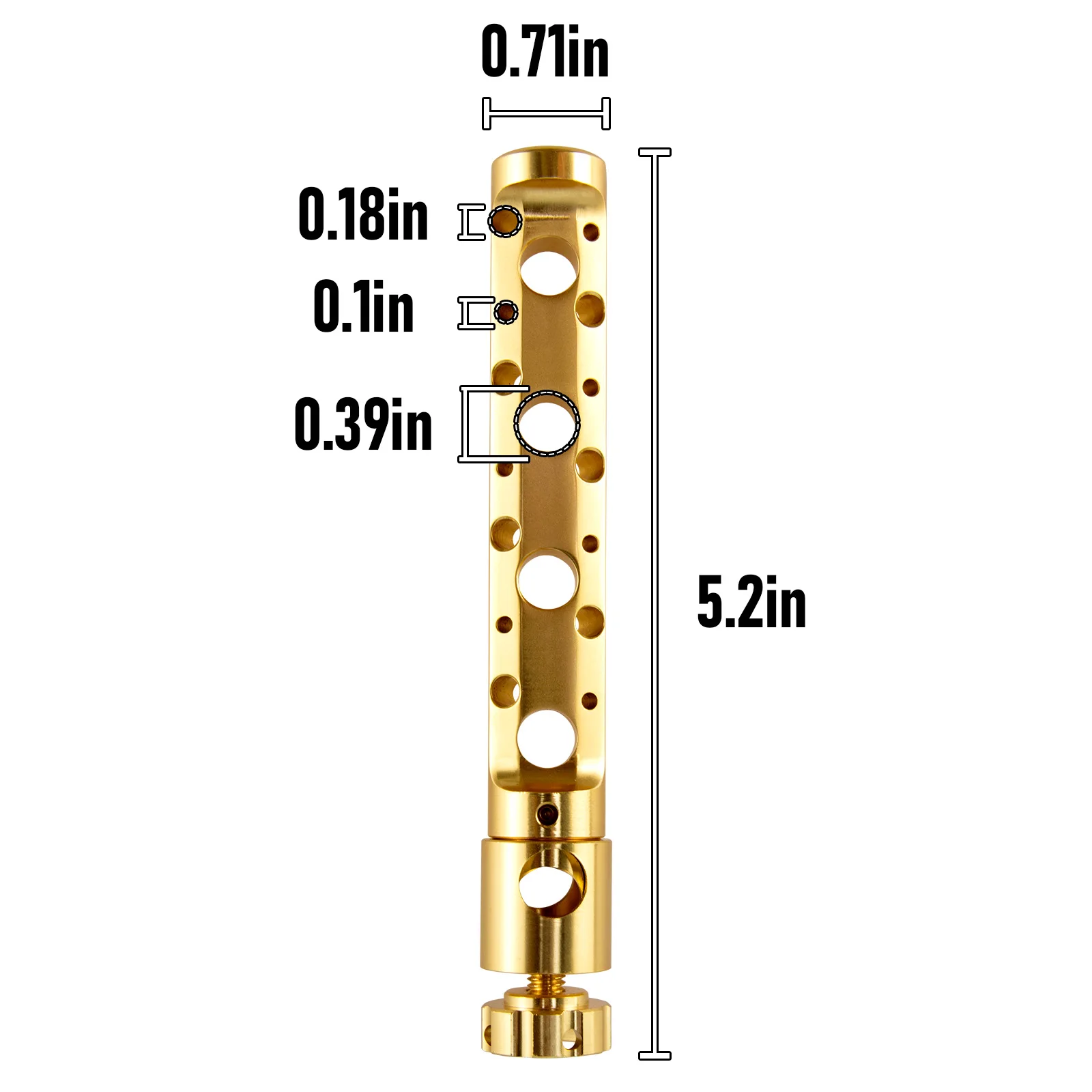 Muestra del acabado del aluminio y el diseño compacto