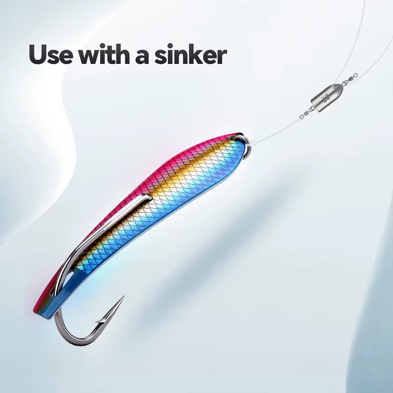 Gancho de cuerno arco WEIHE para pesca de remolque inox - imagen 2