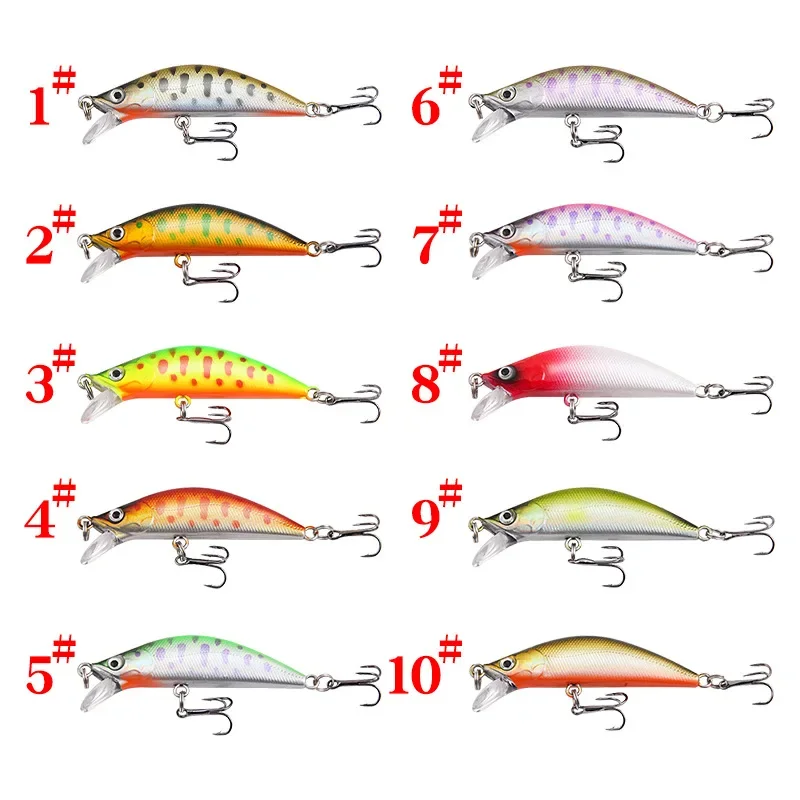 Pack de 5 señuelos Minnow jooyoo en distintos colores