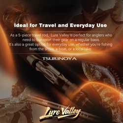 TSURINOYA LURE VALLEY Caña portátil señuelos Lucio y Lubina FUJI A SIC