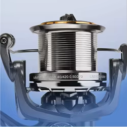 Carrete de Spinning Metálico para Agua Salada y Surfcasting
