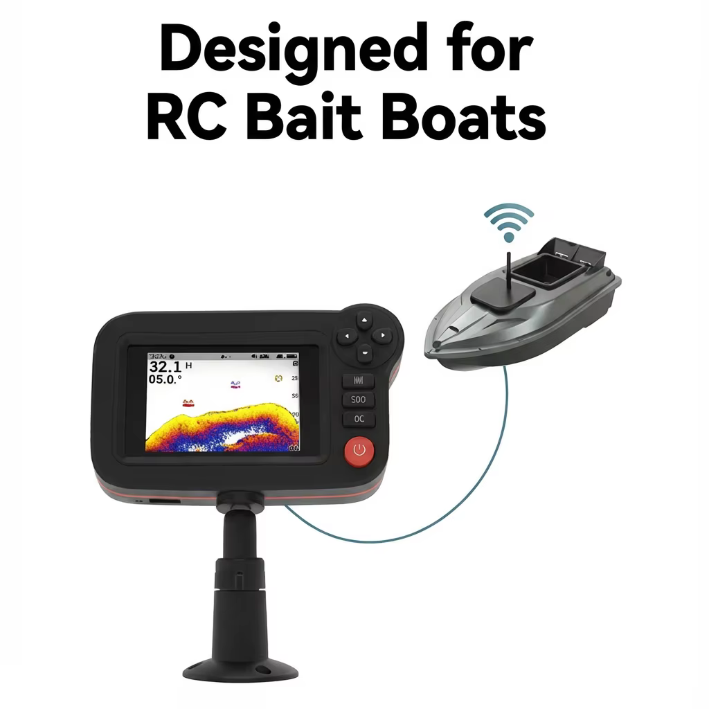 Sonda para Bait Boat RC – Sonar inalámbrico de gran alcance - imagen 4