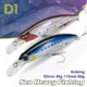 Jerk Minnow hundimiento rápido D1 con anzuelo triple para agua salada - imagen 4