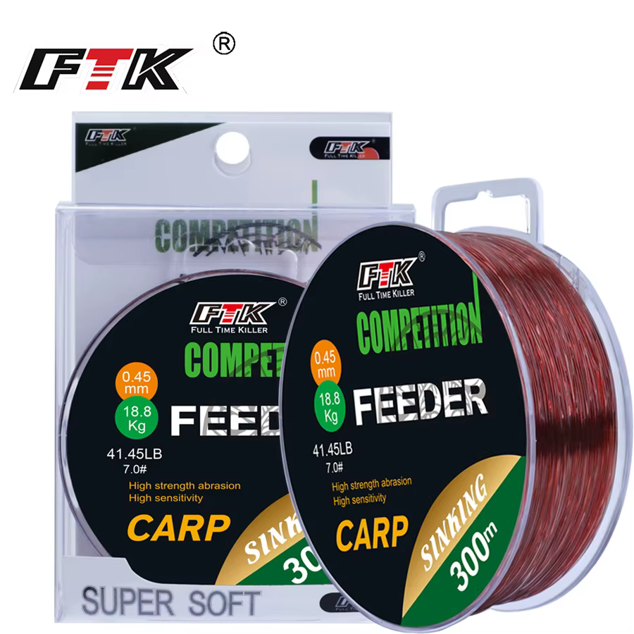 Sedal Nailon Fluorocarbono Carpa Súper Resistente 0.14-0.50mm 15-45LB