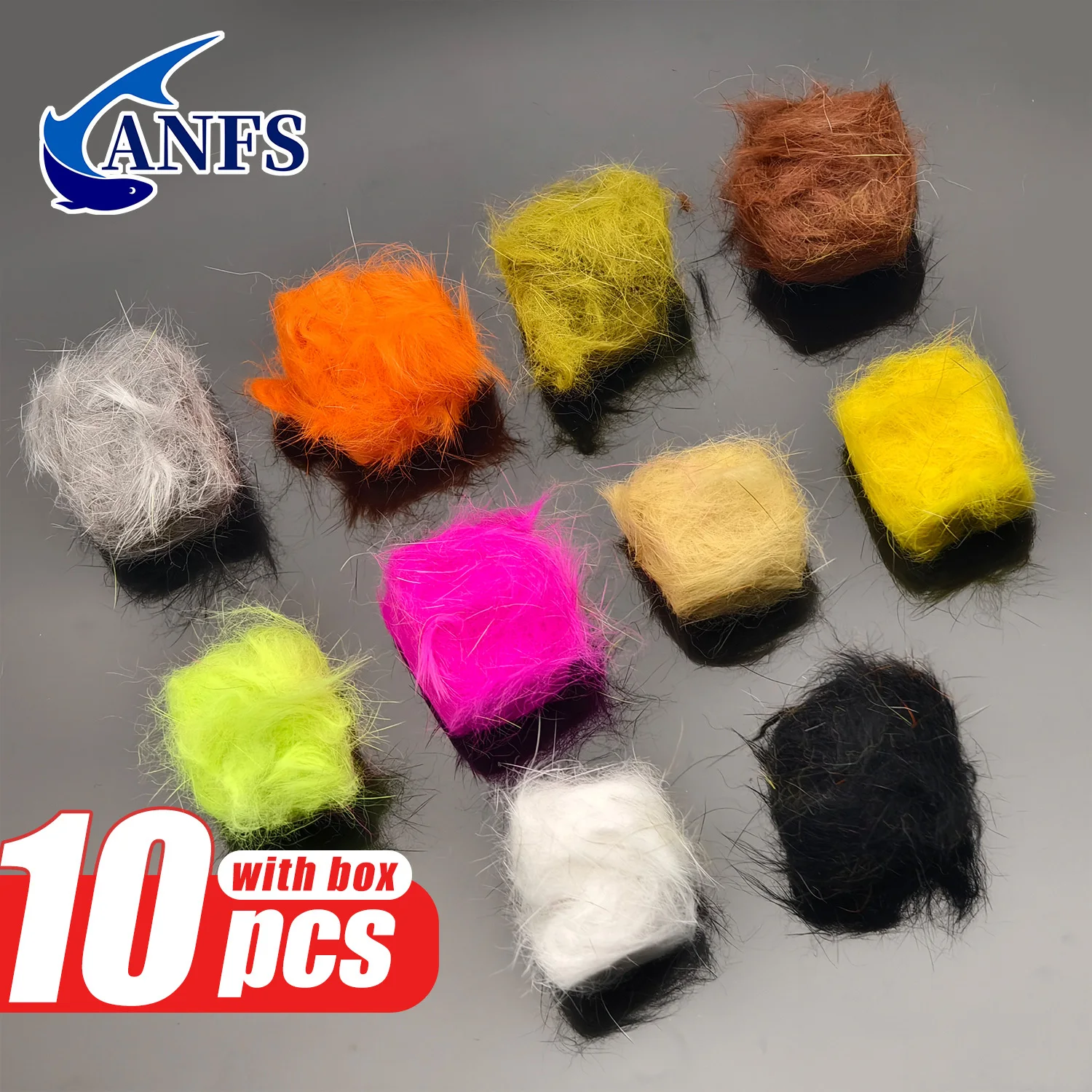 ANFS Pelo de conejo para atado moscas, uso en ninfas y caddis - imagen 2