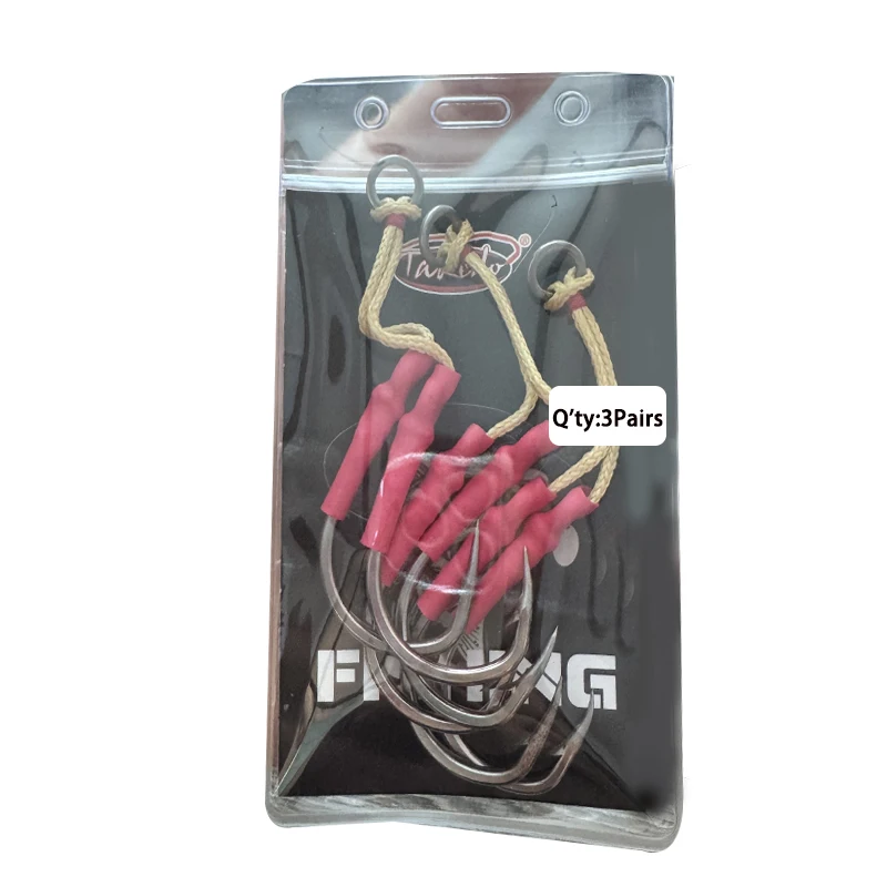 TAKEDO 10827A anzuelo de ayuda jigging línea Kevlar anillo sólido - imagen 4