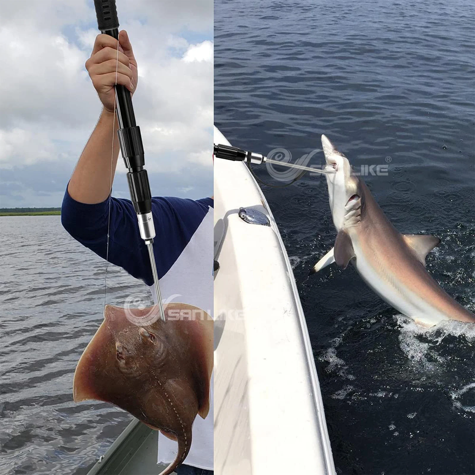 Arpón Telescópico Sanlike – Acero Inoxidable con Mango Antideslizante - imagen 4
