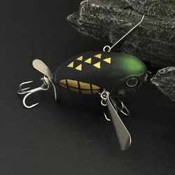 Señuelo cicada de superficie flotante con sonido y hélice metálica