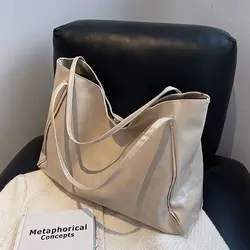 Bolso de mano y hombro PU gran capacidad para mujer – viaje