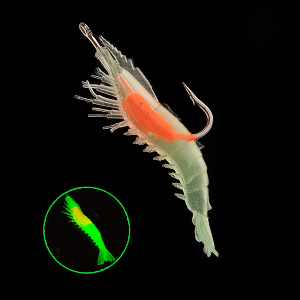 FishingFANS señuelo camarón luminoso biónico con anzuelo para invierno - imagen 5