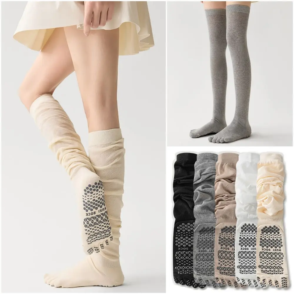 Calcetines cinco dedos antideslizantes multicolor con puntos de silicona - imagen 5