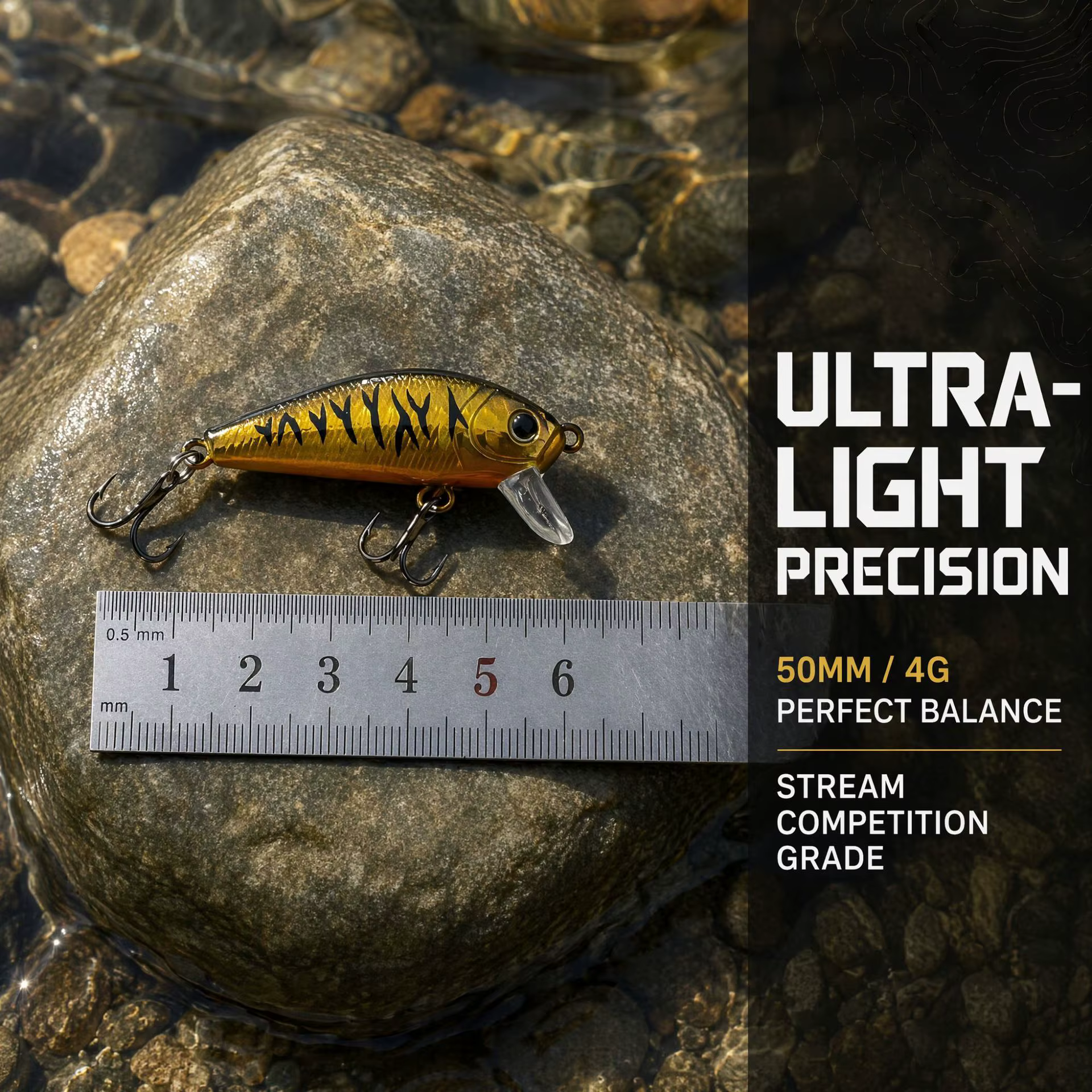Señuelo Minnow Flotante Micro Creek 50mm – Crankbait para Trucha - imagen 3