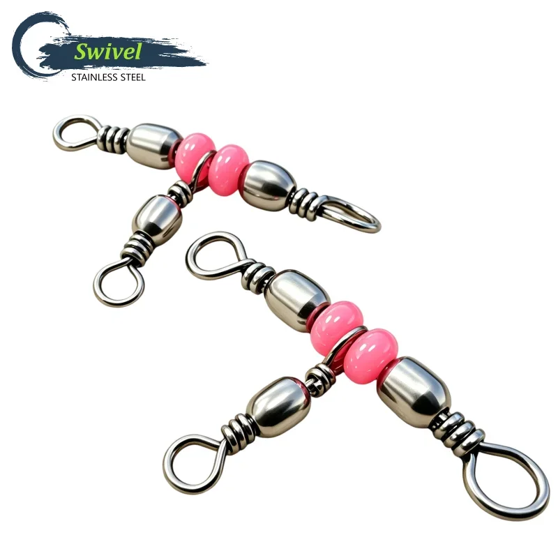 Conector 3 vías con eslabón giratorio en T para pesca